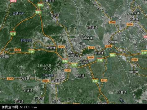 江门市地图 - 江门市卫星地图 - 江门市高清航拍地图