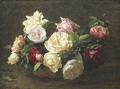 梵高 玫瑰花系列 油画作品 欣赏