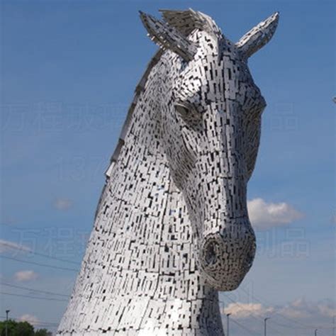 厂家直供不锈钢金属镂空雕塑 马头动物雕塑 户外大型园林景观摆件-阿里巴巴