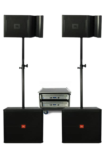 Flying jbl vrx speakers