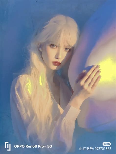 甜美女生头像绘画图