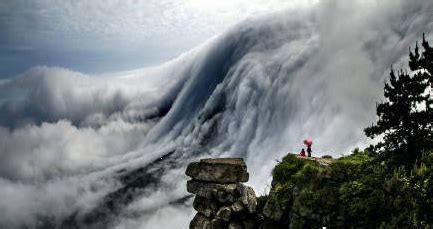 妥鸟摄影作品 庐山瀑布云