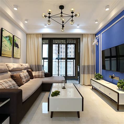128m²三室两厅两卫法式风格上海设计装潢公司全包效果图家装_虎窝淘