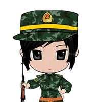 温柔的头像军人女生