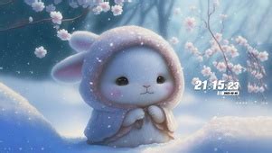 女生头像温柔雪兔