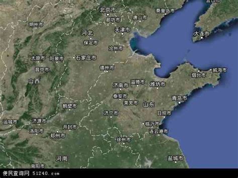 山东省地图 - 山东省卫星地图 - 山东省高清航拍地图