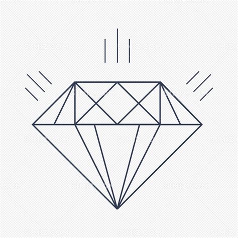 矢量线条钻石闪光图片素材免费下载 - 觅知网