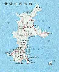 普陀山地图图片
