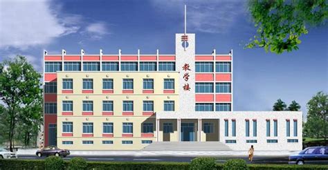 学校教学楼效果图设计PSD素材免费下载_红动中国