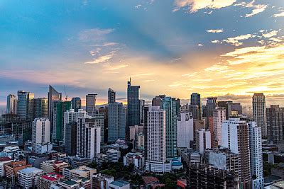 马卡蒂的天际线，马尼拉-菲律宾.高清摄影大图-千库网
