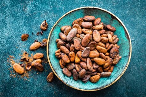 Fondo de cacao en grano | Foto Premium