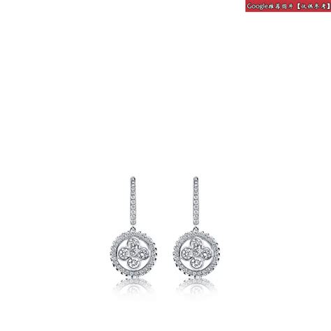 路易威登/Louis Vuitton Diamond Blossom 耳环，白金镶钻 Q96248-小迈步海淘品牌官网