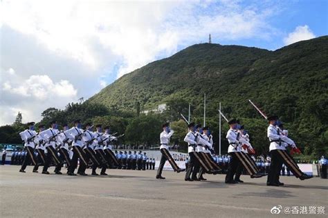香港警察学院举行结业会操，首次全面转用中式步操及普通话口令