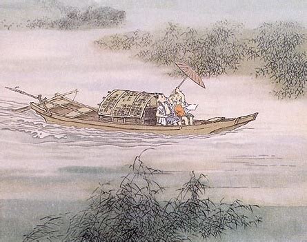 一叶渔船两小童，收篙停棹坐船中。全诗意思及赏析 | 古诗学习网