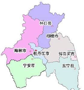 黑龙江省牡丹江市旅游地图 - 牡丹江市地图 - 地理教师网