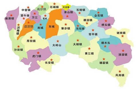 东莞市行政区划图：东莞市共有多少个镇街道？_房家网