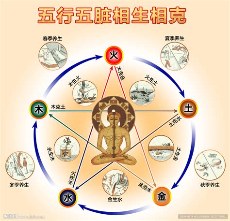 五行相生图图片