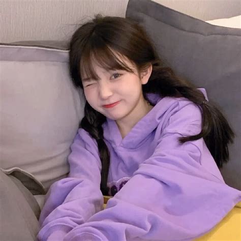 紫色甜美女生图片大全头像