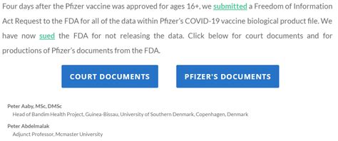 FDA败诉，披露辉瑞新冠mRNA疫苗32.9万页完整审评文件_数据_组织_进行