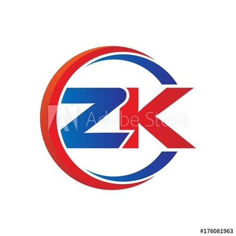 ZK logo monogram emblem style with crown shape design template 4284108 ...