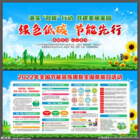 简约绿水青山节能增效2020节能宣传周展板设计图片下载_psd格式素材_熊猫办公