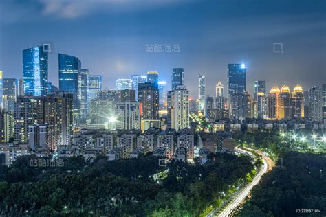 深圳福田CBD繁华的城市夜景_站酷海洛_正版图片_视频_字体_音乐素材交易平台_站酷旗下品牌