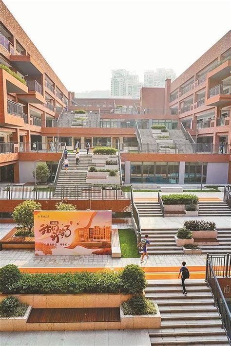 这校园是一个有书香味的立体花园 深圳中学初中部改造升级后迎来学生返校|学生|中庭|阶梯_新浪新闻