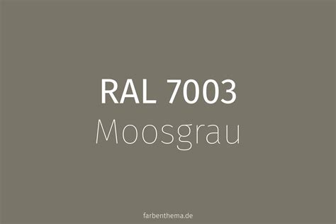 RAL 7003 - Moosgrau | Farbenthema
