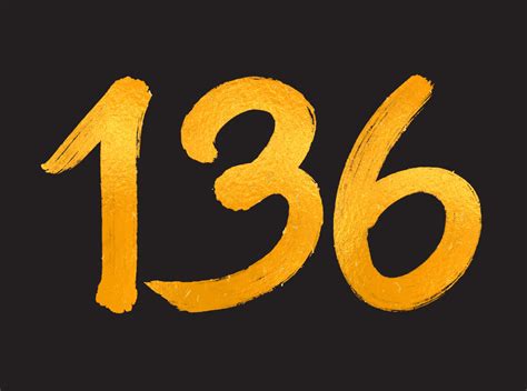 136 Number logo vector illustration, 136 Years Anniversary Celebration ...