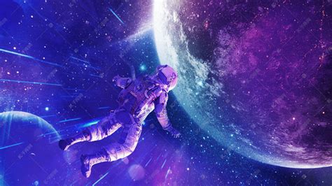 浩瀚宇宙奔向地球宇航员太空人白天宇宙宇航员宇宙漫游摄影图配图高清摄影大图-千库网