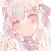 甜美女生小众头像动漫