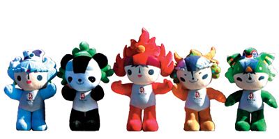 奥运福娃吉祥物与图标壁纸_体育_太平洋电脑网