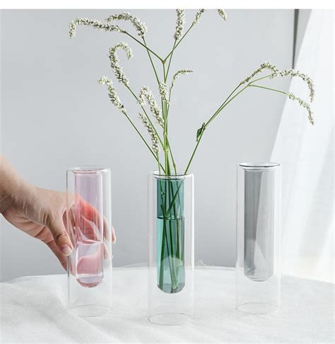 广州视远工艺品 ins北欧试管透明玻璃花瓶 批发花器百搭家居摆件-阿里巴巴