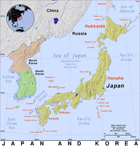 Japan and Korea · Public domain maps by PAT, the free, open source ...