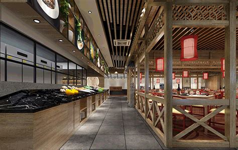 中式餐饮空间|空间|室内设计|Max点意 - 原创作品 - 站酷 (ZCOOL)