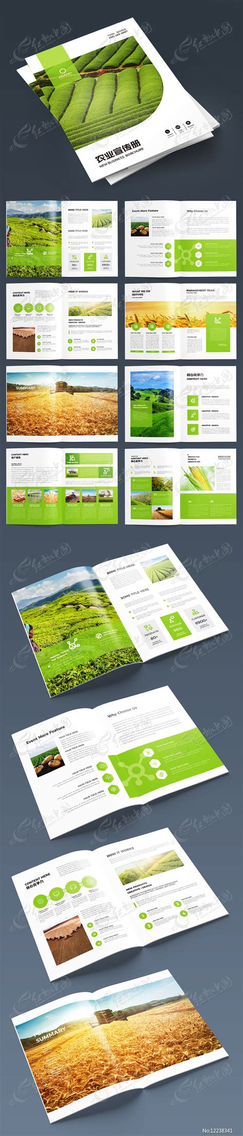 绿色农业画册设计图__画册设计_广告设计_设计图库_昵图网nipic.com