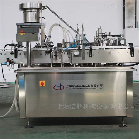 HCJX定量西林瓶半加塞灌装机-上海浩超机械设备有限公司