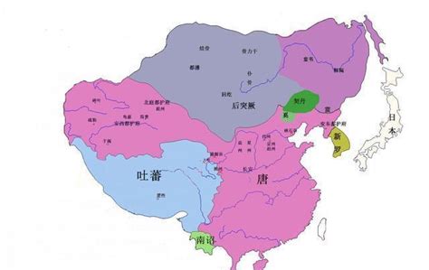 唐朝的地图图片