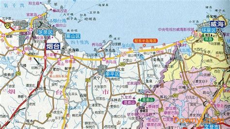 威海地图全图高清版大图下载-山东威海地图全图高清版下载中文免费版-当易网