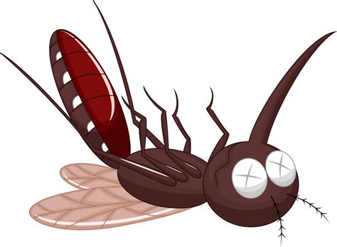 矢量卡通蚊子图片-抽象矢量邪恶的蚊子卡通插图素材-高清图片-摄影照片-寻图免费打包下载