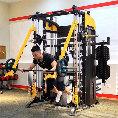 美力德健身器材家用套装组合 运动器械多功能健身器材 家用三人站综合训练器