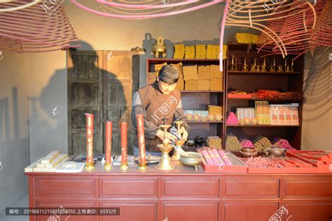 老上海香烛店,雕塑艺术,文化艺术,摄影素材,汇图网www.huitu.com