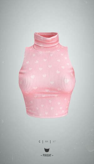 Second Life Marketplace - -Pixicat- Holly Top (HeartPink)
