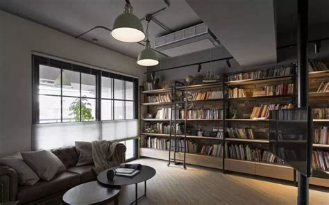 书房取代客厅成为中心,客厅与书房结合效果图,客厅改书房_大山谷图库