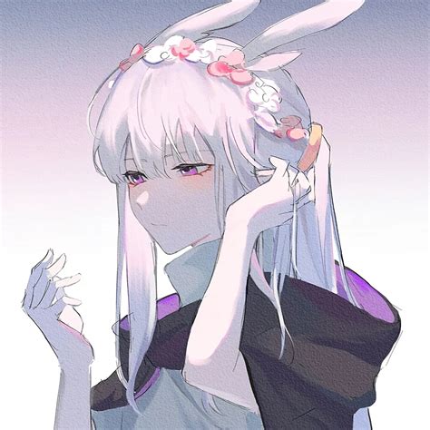 甜美女生头像白鸟动漫版