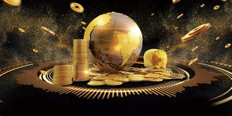 金色地球商务金融banner背景图片素材-正版创意图片500369304-摄图网