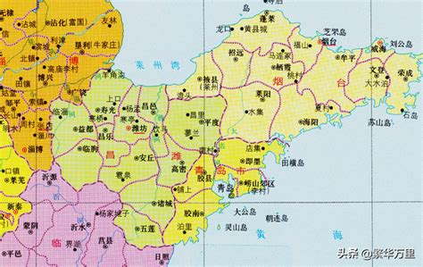 威海行政区划图图片