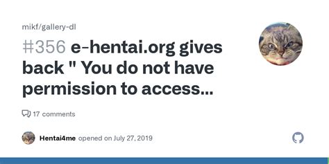 e-hentai.org gives back " You do not have permission to access the ...