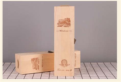 双支装红酒木盒葡萄酒盒包装礼盒原木色实木木制酒盒可-阿里巴巴