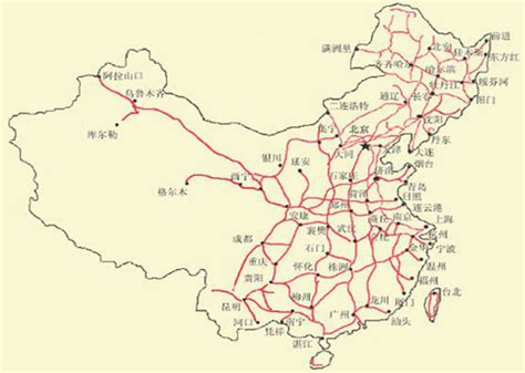 中国铁路交通地图图片